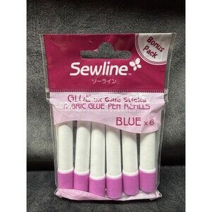 Sewline Fabric Glue Pen Refills Blue - Pack of 6